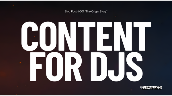 Content For DJs Has Entered the Chat